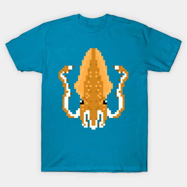 Pixel squid T-Shirt by ManicWax